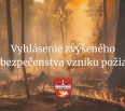 Hasičský a záchranný útvar hlavného mesta Slovenskej republiky vyhlasuje čas zvýšeného nebezpečenstva vzniku požiaru na lesných pozemkoch a v ich ochrannom pásme (50 m…