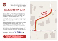 Od 1. do 23. marca bude prebiehať rekonštrukcia Bárdošovej ulice