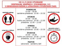 Od pondelka 11. mája otvárame centrálnu knižnicu na Pionierskej