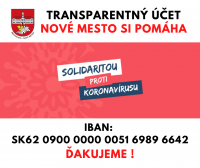 Nové Mesto si pomáha aj proti koronavírusu. Spustili sme transparentný účet