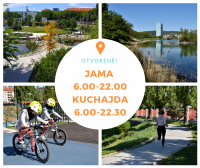 Od júna je park Jama otvorený od 6.00 do 22.00, Kuchajda do 22.30