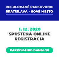 Nové Mesto spúšťa regulované parkovanie. Rezidenti budú zvýhodnení, registrovať sa môžu od 1. decembra aj online