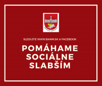 Pomáhame ľuďom v núdzi. Vianočný príspevok dostane 168 sociálne slabších Novomešťanov