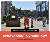 Vajnorskú čaká oprava chodníkov a cesty, práce sa majú začať v utorok 6. júla