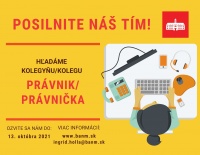 Mestská časť Bratislava-Nové Mesto hľadá právnika/právničku