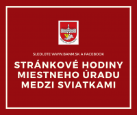 Úprava stránkových hodín miestneho úradu medzi sviatkami