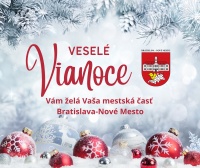 Milí Novomešťania a priatelia Nového Mesta! Prajeme vám veselé Vianoce