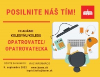 Mestská časť Bratislava-Nové Mesto hľadá záujemcov na pracovnú pozíciu opatrovateľ/ka  pre poskytovanie terénnej opatrovateľskej služby 