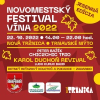 Pozývame vás na jesenný Novomestský festival vína 2022! V sobotu 22. októbra pri Novej tržnici 