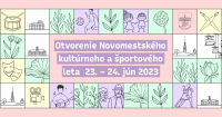 Pozývane na Otvorenie Novomestského kultúrneho a športového leta 2023