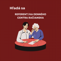 Referent/referentka denného centra Račianska