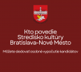 Kto povedie Stredisko kultúry Bratislava-Nové Mesto? Môžete sledovať osobné vypočutie kandidátov na stránke: youtube.com
