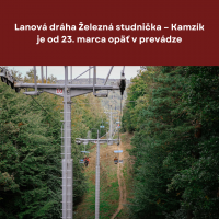 Lanová dráha Železná studnička – Kamzík je od 23. marca opäť v prevádzke