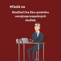 Riaditeľ/ka EKO-podniku verejnoprospešných služieb