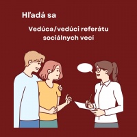 Vedúca/vedúci referátu sociálnych vecí