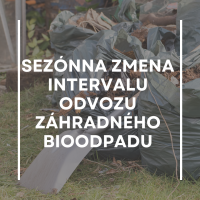 Zmena intervalu odvozu záhradného bioodpadu od 28. februára 2025