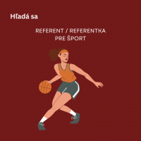 Hľadáme referenta/referentku pre šport