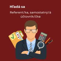 Hľadá sa referent/ka, samostatný/á účtovník/čka