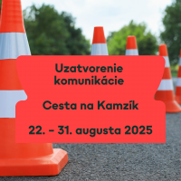 Uzávierka Cesty na Kamzík – začíname 22. augusta