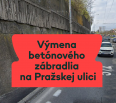 Hlavné mesto SR Bratislava, Oddelenie správy a údržby technických objektov, bude realizovať výmenu betónového zábradlia na opornom múre na Pražskej ul. za podjazdom pr…