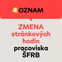 Zmena stránkových hodín pracoviska Štátneho fondu rozvoja bývania
