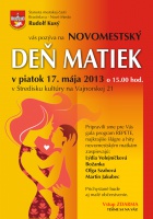 Pozvánka na gala program pre novomestské matky