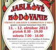 Mestská časť Bratislava – Nové Mesto pozýva na JABLKOVÉ HODOVANIE. Tradičné jesenné podujatie, tematicky zamerané na jablká a dobroty vyrobené z nich, sa uskutoční v p…
