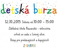 Pozvánka na detskú burzu