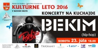Víkend s Kultúrnym letom 2016: Koncert rapera Bekima a Deadpool v Letnom kine na Kuchajde