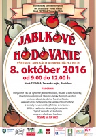 Pozývame vás na JABLKOVÉ HODOVANIE. V sobotu 8. októbra v Tržnici