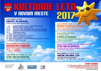 Kde, kedy a čo? Podrobný program KULTÚRNEHO LETA 2017 V NOVOM MESTE