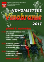 Pozývame vás na Novomestské vinobranie 2017. V piatok 8. septembra na Kuchajde a pred kostolom na Teplickej