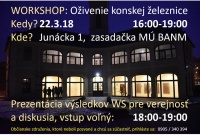 Ako oživiť budovu Konskej železnice. Pozývame vás na workshop vo štvrtok 22. marca