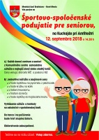 Pozývame vás na športovo-spoločenské popoludnie pre seniorov - 12. septembra na Kuchajde