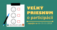 Lepšia samospráva, životné prostredie a kvalita života? Zapojte sa do veľkého prieskumu