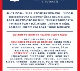 Máte doma veci, ktoré by pomohli ľuďom bez domova? Miestny úrad Bratislava-Nové Mesto organizuje zbierku takýchto potrebných vecí, ktoré týmto ľuďom v núdzi pomôžu pre…