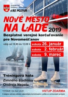 Nové Mesto na ľade! Pozývame vás na bezplatné verejné korčuľovanie