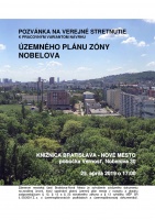 Pozvánka na verejné stretnutie k pracovným variantom návrhu Územného plánu zóny Nobelova