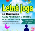 Aj tento rok vám bezplatne ponúkame LETNÚ JOGU NA KUCHAJDE, ktorá je už deviaty rok po sebe neodmysliteľnou súčasťou pohybových aktivít letnej sezóny v Novom Meste.
B…