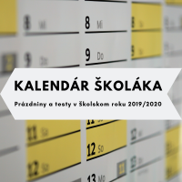 Kalendár školáka – testy, prázdniny, všetky dôležité termíny v školskom roku 2019/2020